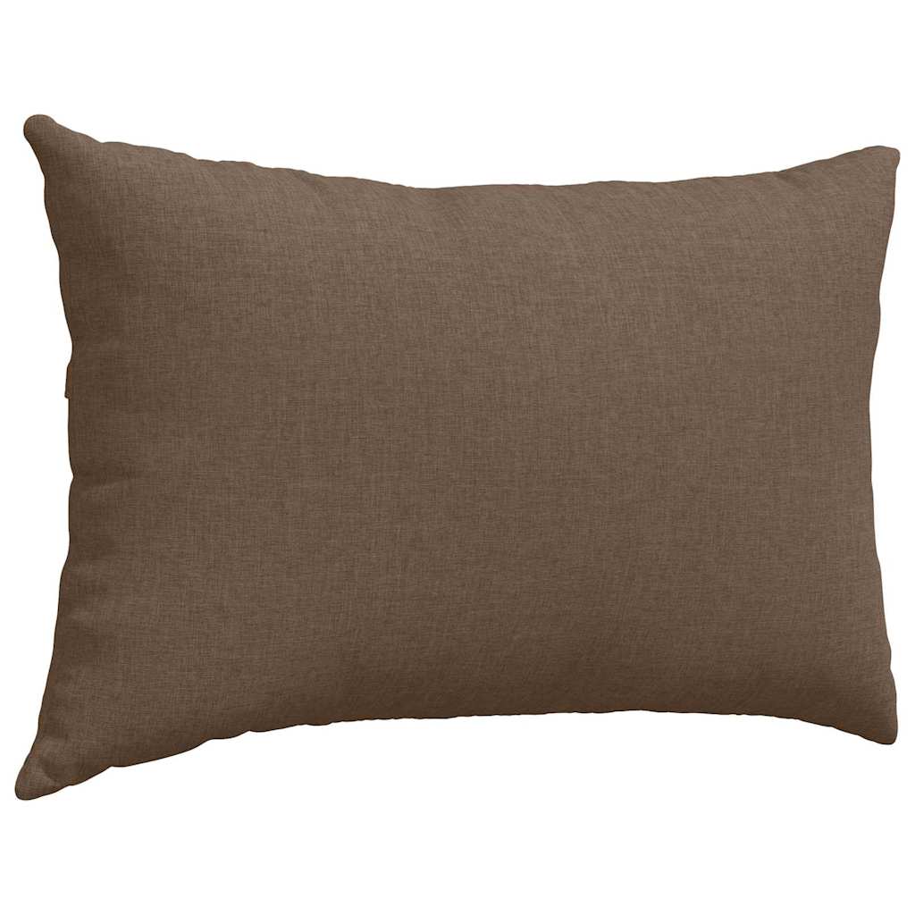 Sofa Pillows 2 pcs Brown 60 x 40 cm Fabric